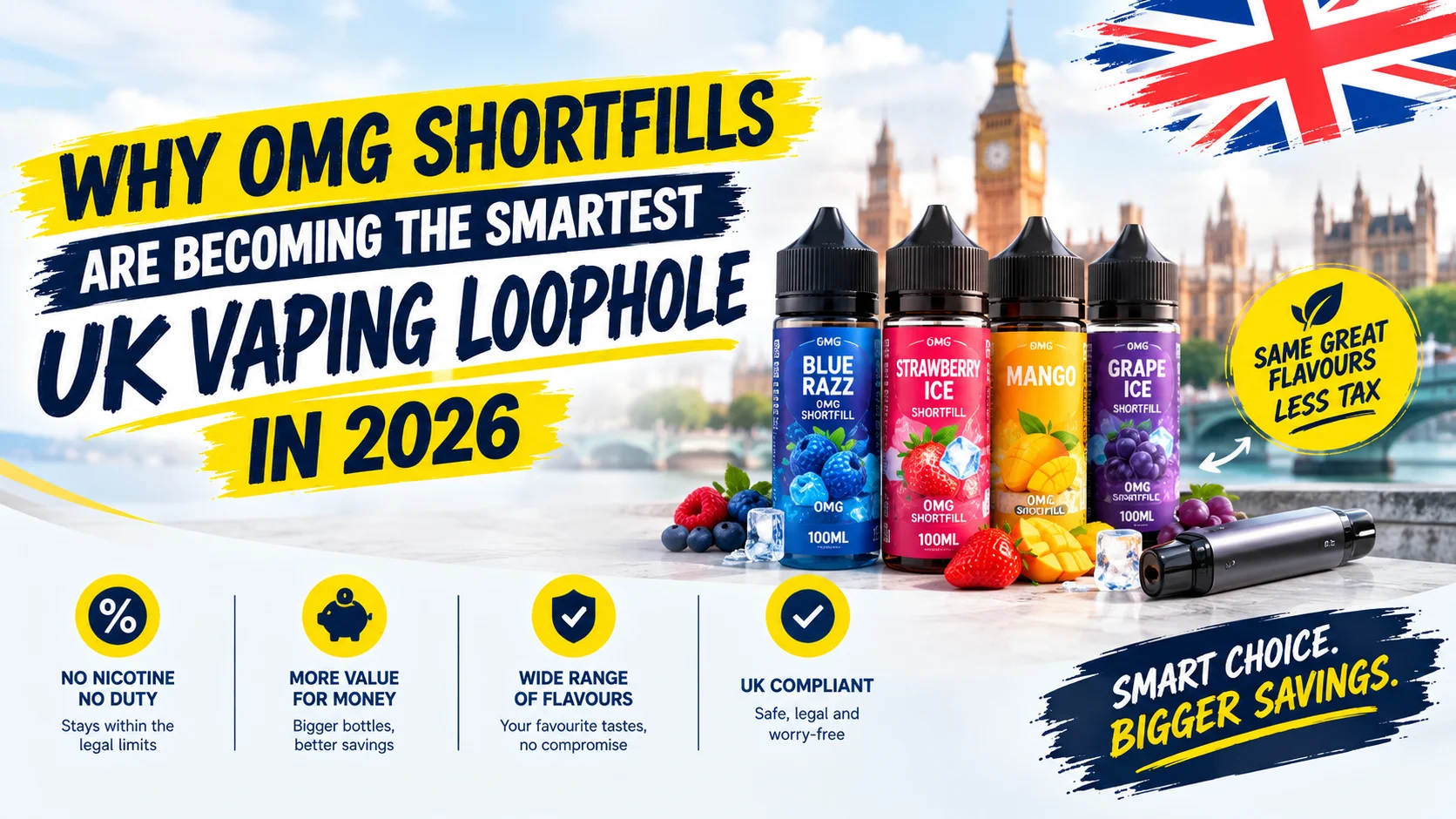 Why 0mg Shortfills Are Becoming the Smartest UK Vaping Loophole in 2026