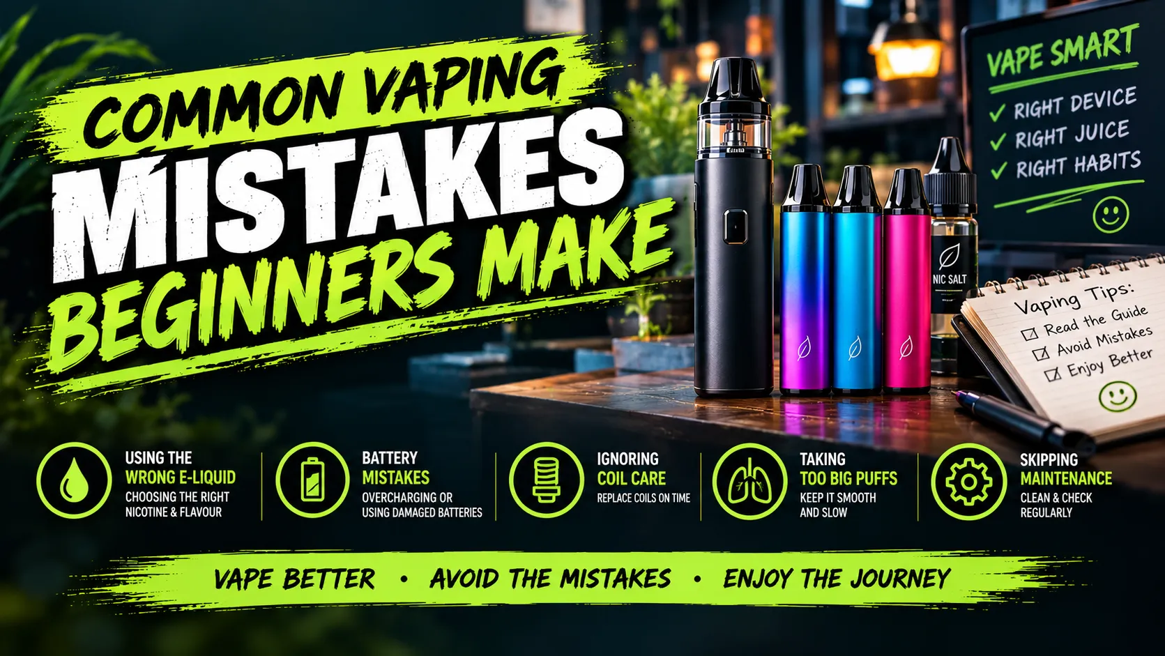 Common Vaping Mistakes Beginners Make