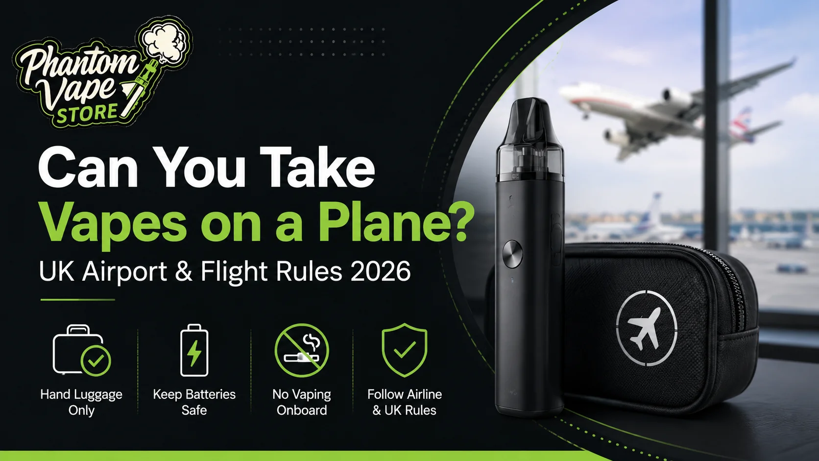 Can You Take Vapes on a Plane UK Airport Flight Rules 2026
