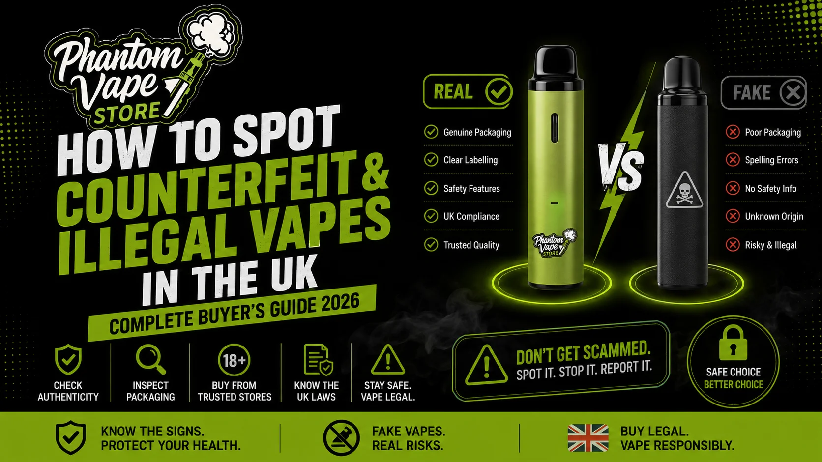 How to Spot Counterfeit and Illegal Vapes in the UK