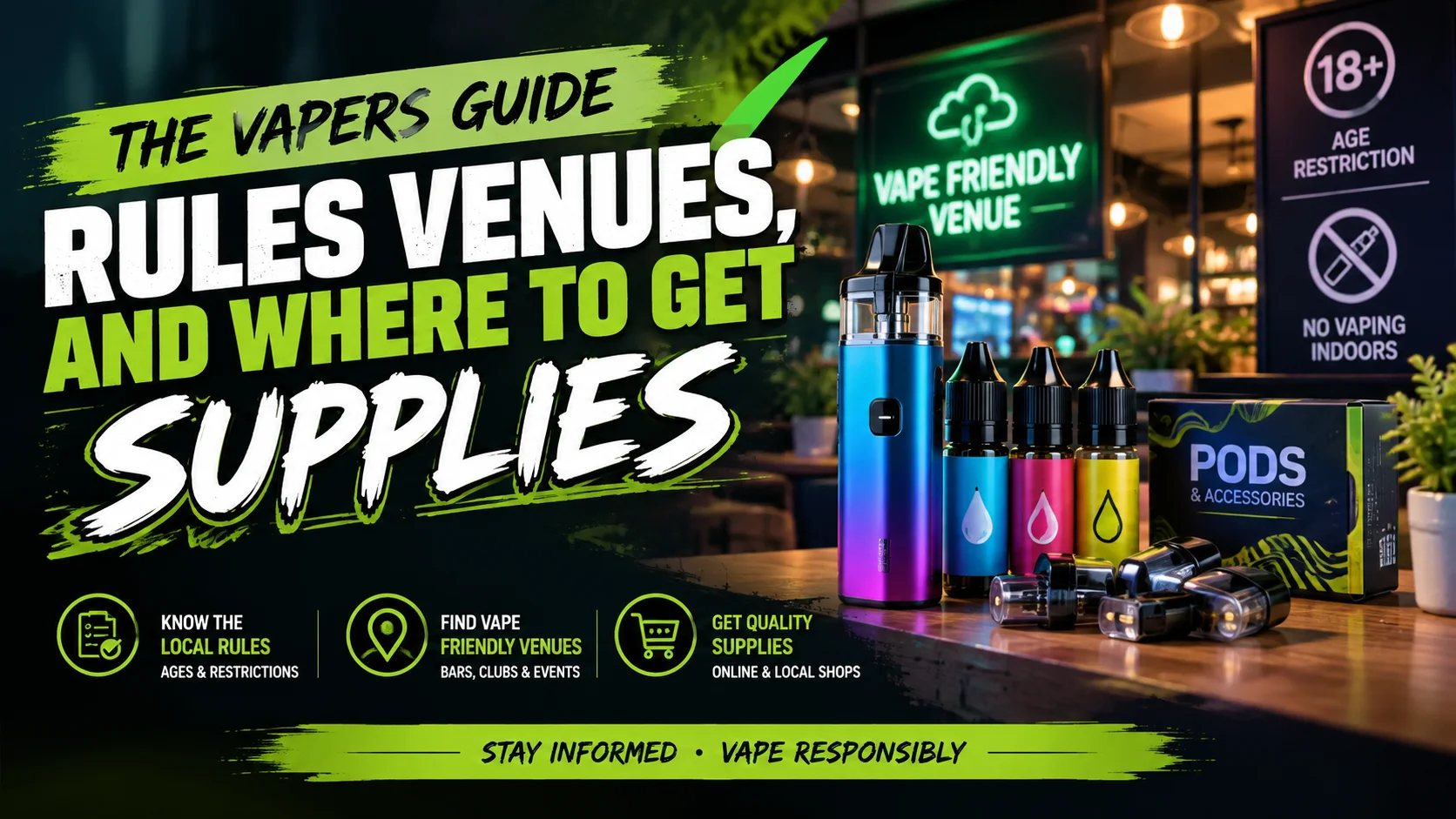 The Vapers Guide Rules Venues, and Where to Get Supplies