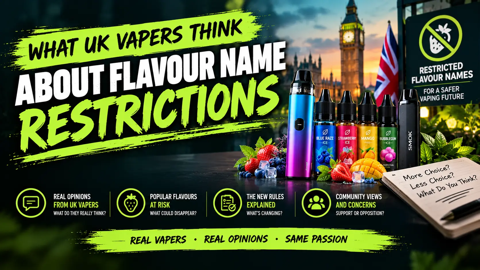What UK Vapers Think About Flavour Name Restrictions