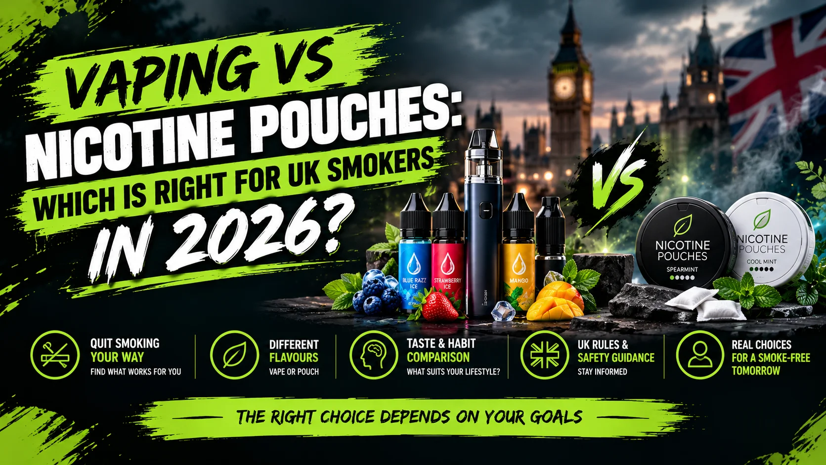 Vaping vs Nicotine Pouches Which Is Right for UK Smokers in 2026