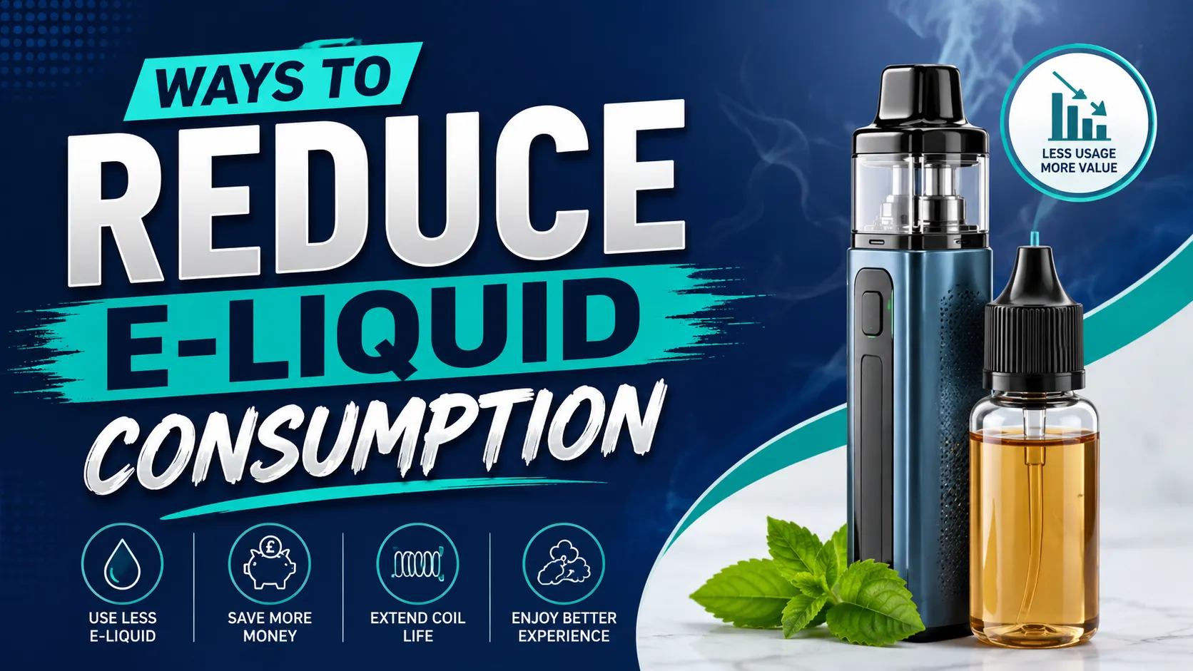Ways to Reduce E-Liquid Consumption Without Affecting Flavour