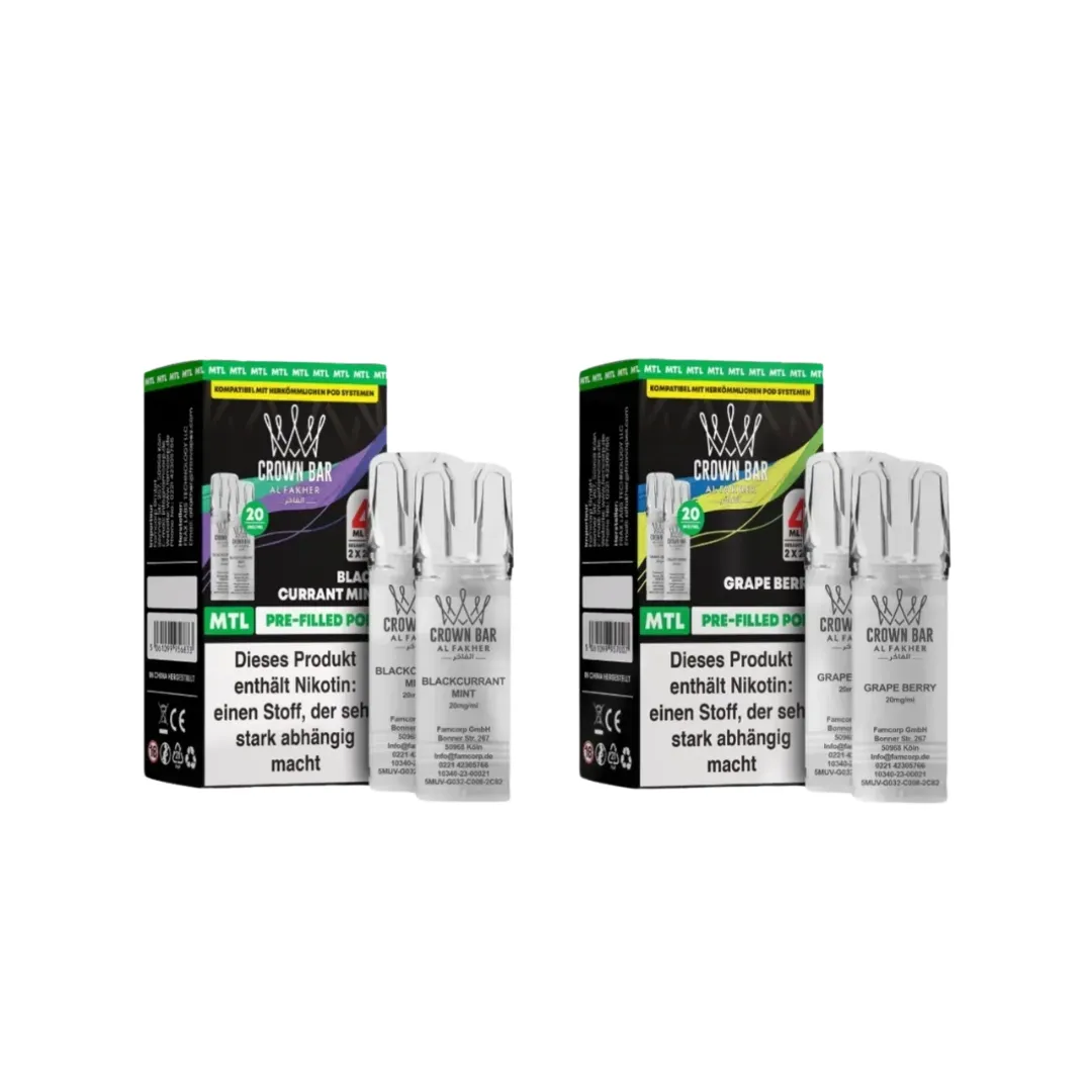 Al Fakher Crown Bar 600 Puffs  Prefilled Pods