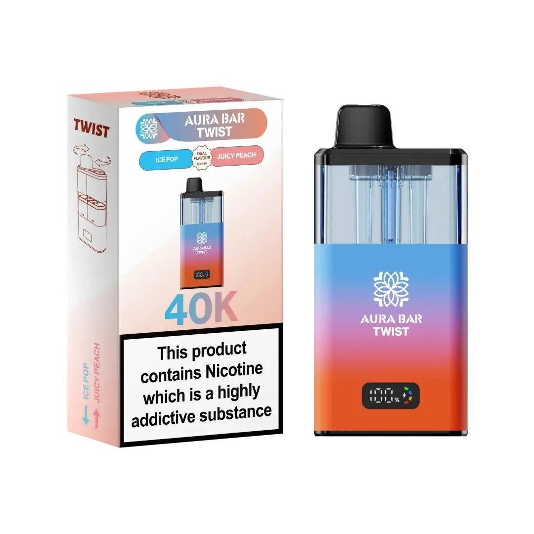 Aura Bar Twist 40K Puffs Prefilled Vape Kit