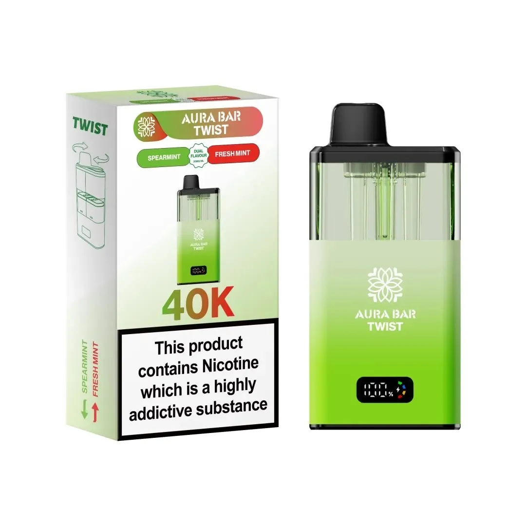 Aura Bar Twist 40K Puffs Prefilled Vape Kit