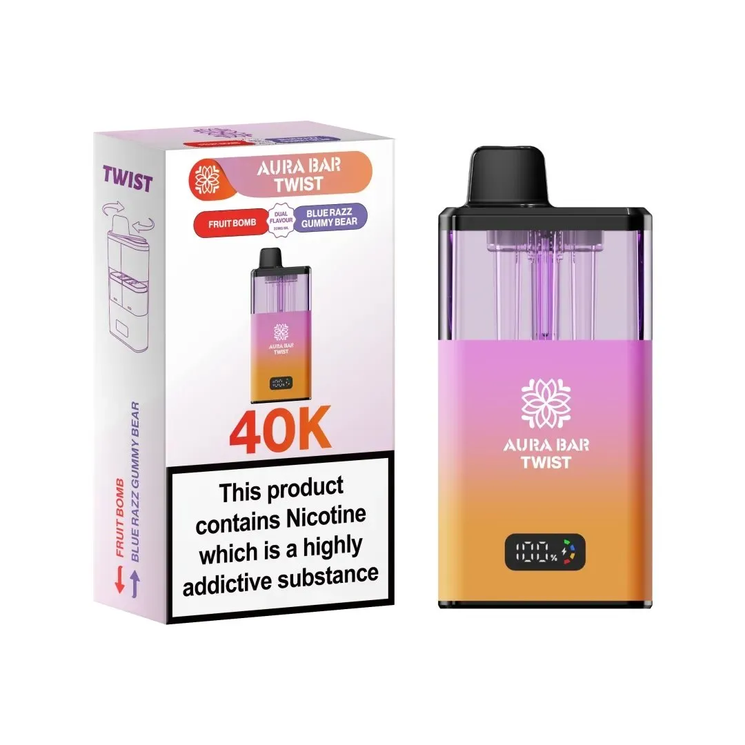 Aura Bar Twist 40K Puffs Prefilled Vape Kit