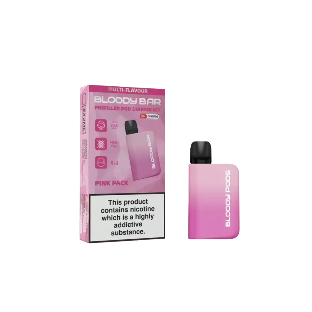 Bloody Bar 3000 Puffs Prefilled 5-in-1 Starter Kit