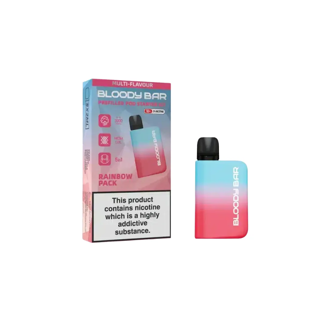 Bloody Bar 3000 Puffs Prefilled 5-in-1 Starter Kit
