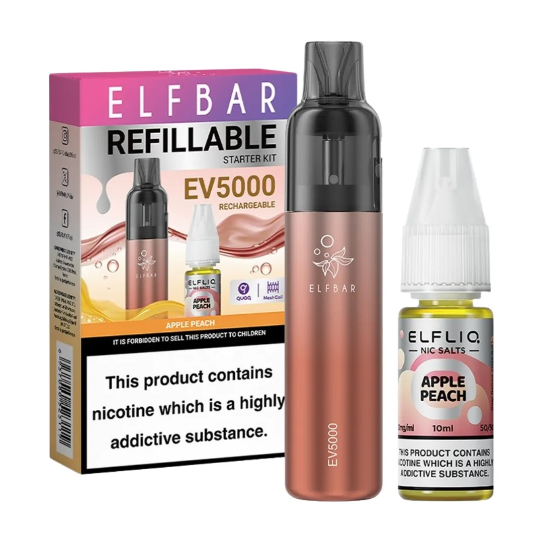 Elf Bar EV5000 Refillable Prefilled Vape Kit