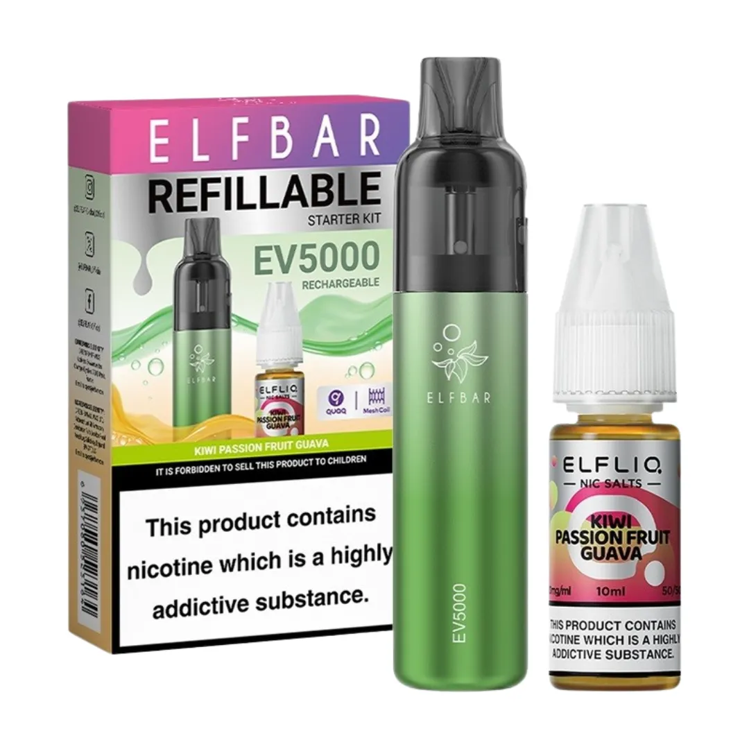Elf Bar EV5000 Refillable Prefilled Vape Kit