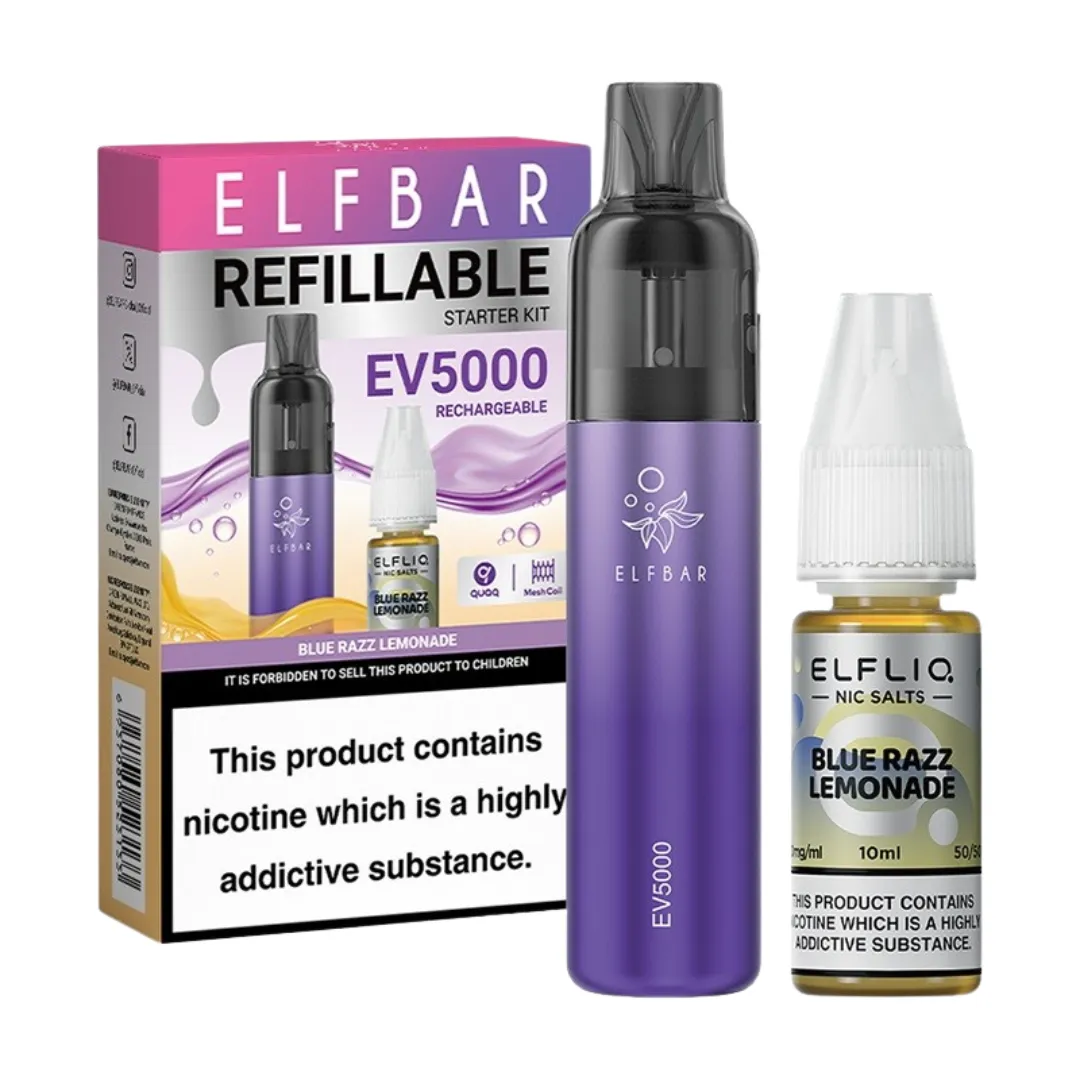 Elf Bar EV5000 Refillable Prefilled Vape Kit