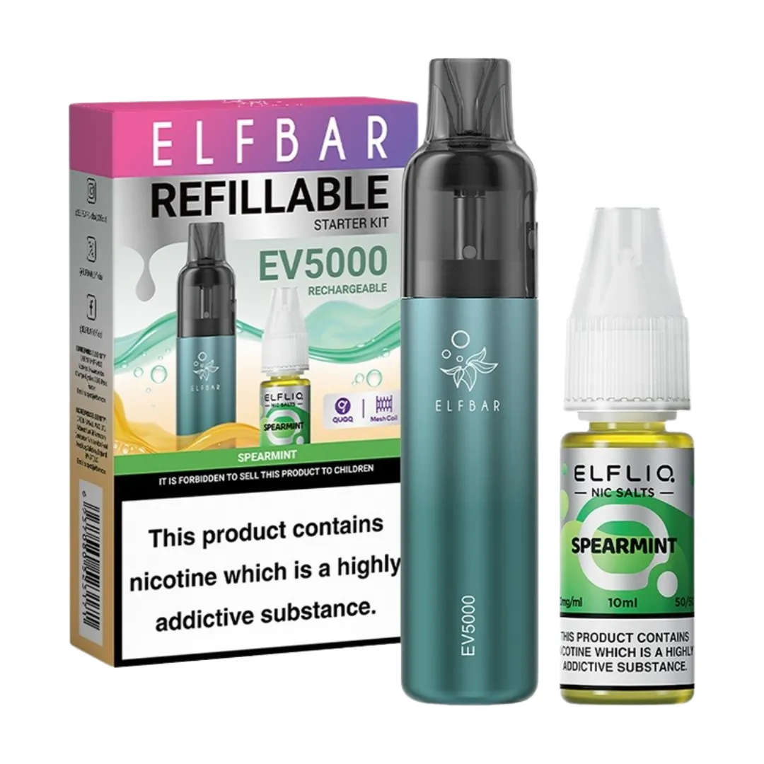 Elf Bar EV5000 Refillable Prefilled Vape Kit