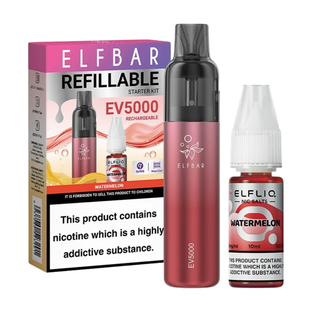 Elf Bar EV5000 Refillable Prefilled Vape Kit