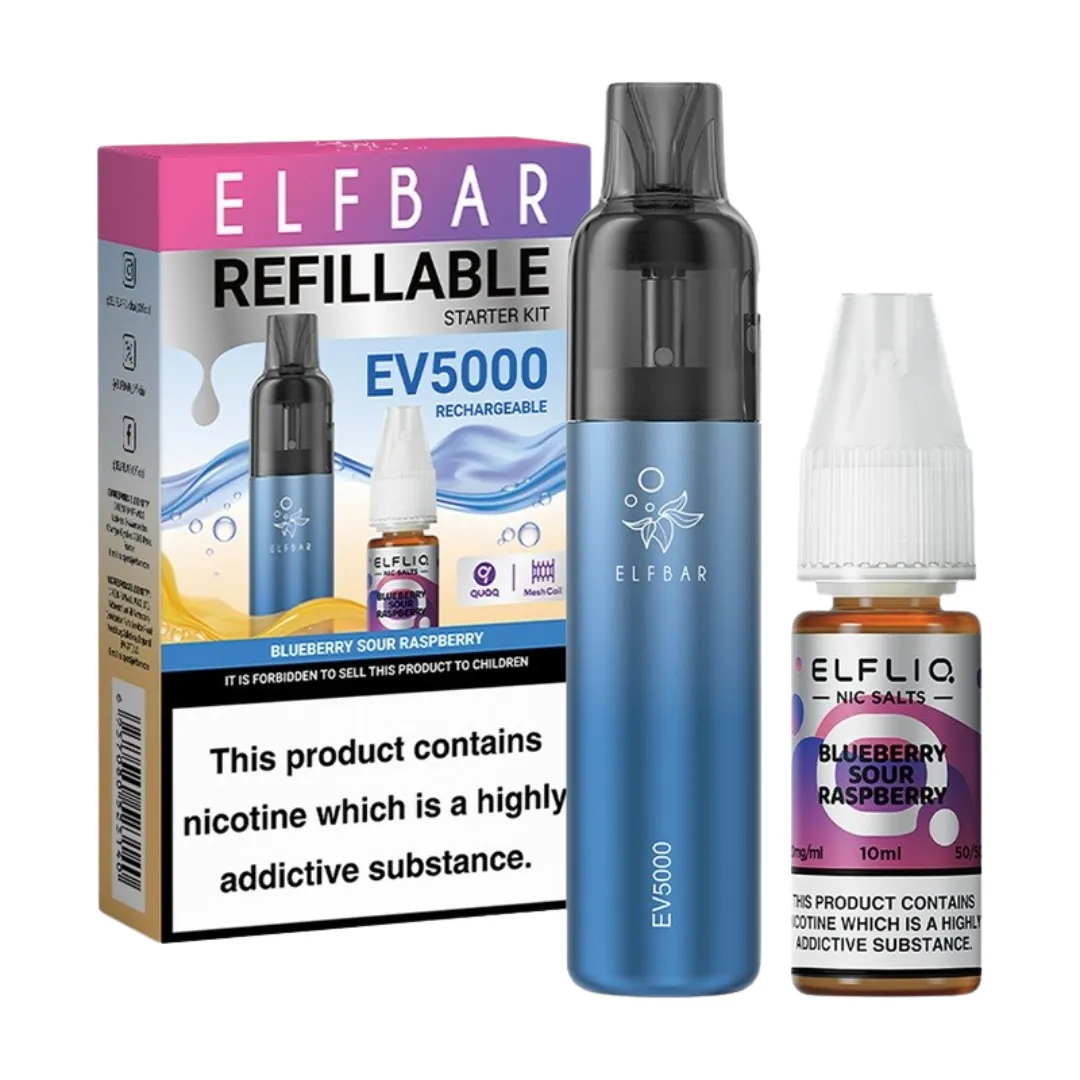 Elf Bar EV5000 Refillable Prefilled Vape Kit