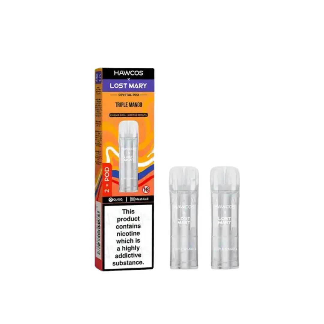 Hawcos x Lost Mary Crystal Pro 600 Prefilled Pods