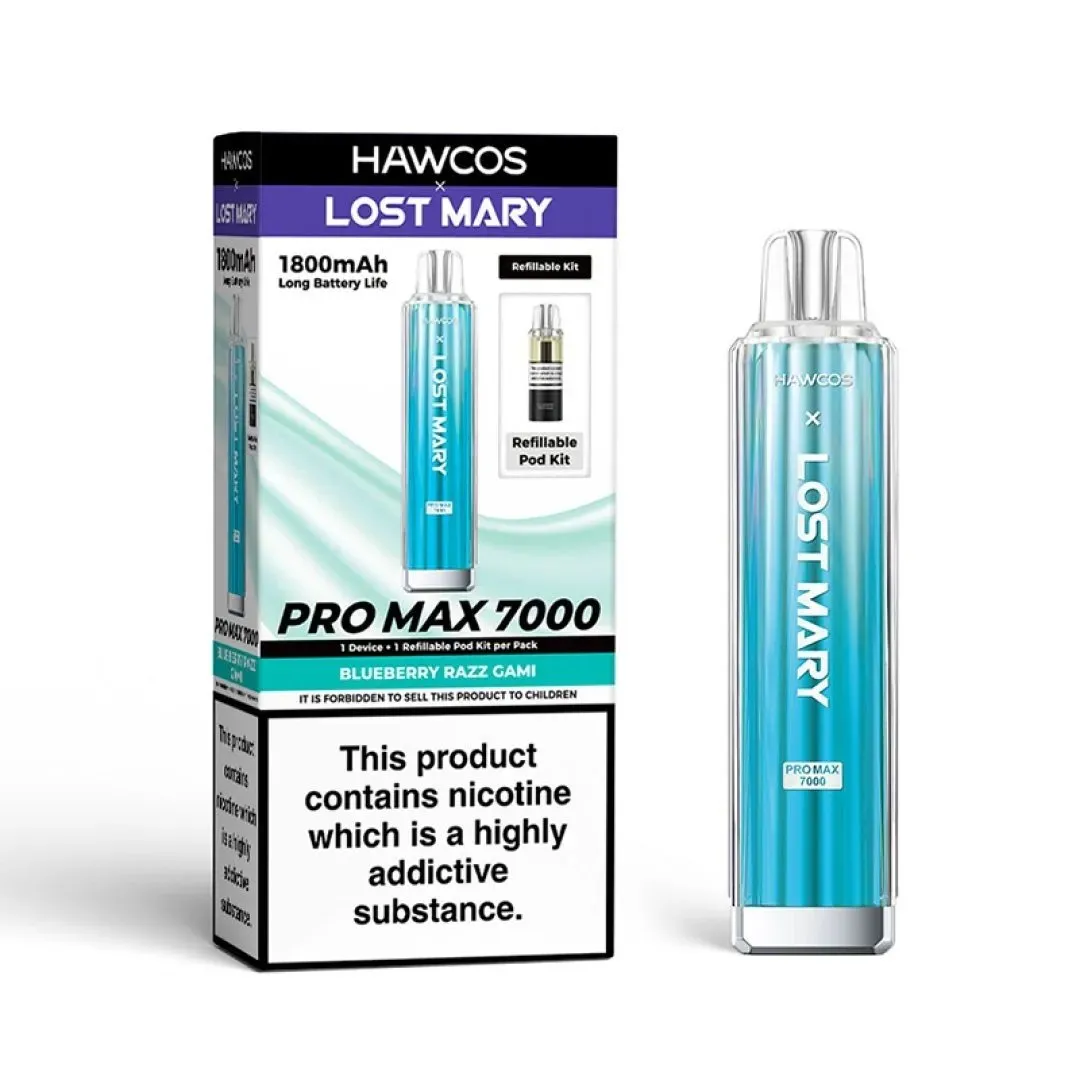 Hawcos x Lost Mary Pro Max 7000 Prefilled Vape kit