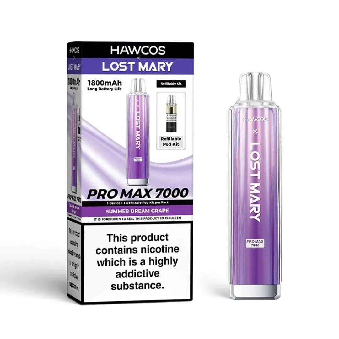 Hawcos x Lost Mary Pro Max 7000 Prefilled Vape kit