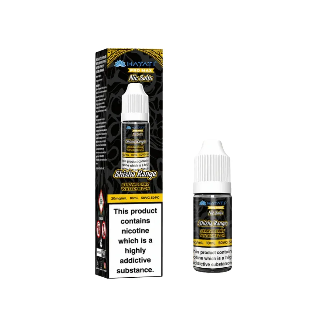 Hayati Pro Max Nic Salts Shisha Range