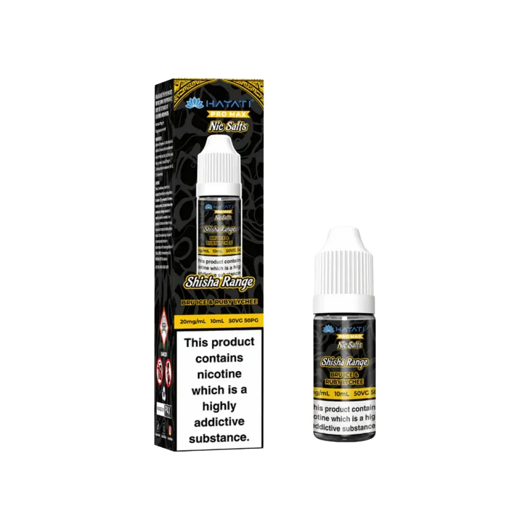 Hayati Pro Max Nic Salts Shisha Range