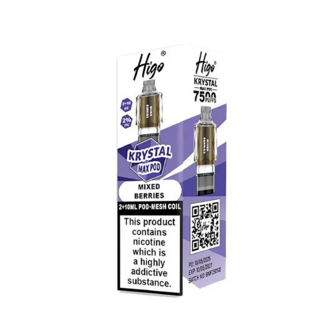 Higo Krystal Max 7500 Puffs Prefilled Pods