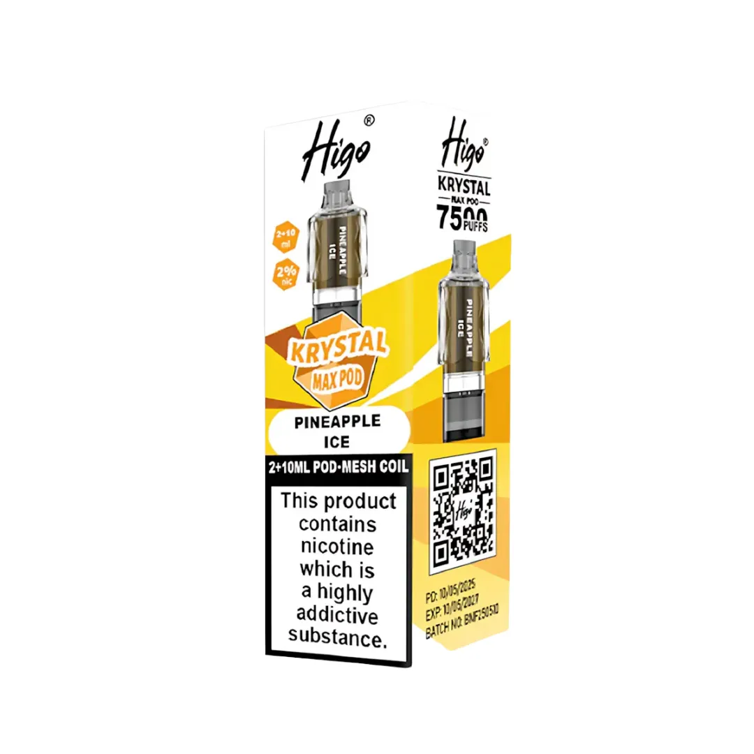 Higo Krystal Max 7500 Puffs Prefilled Pods