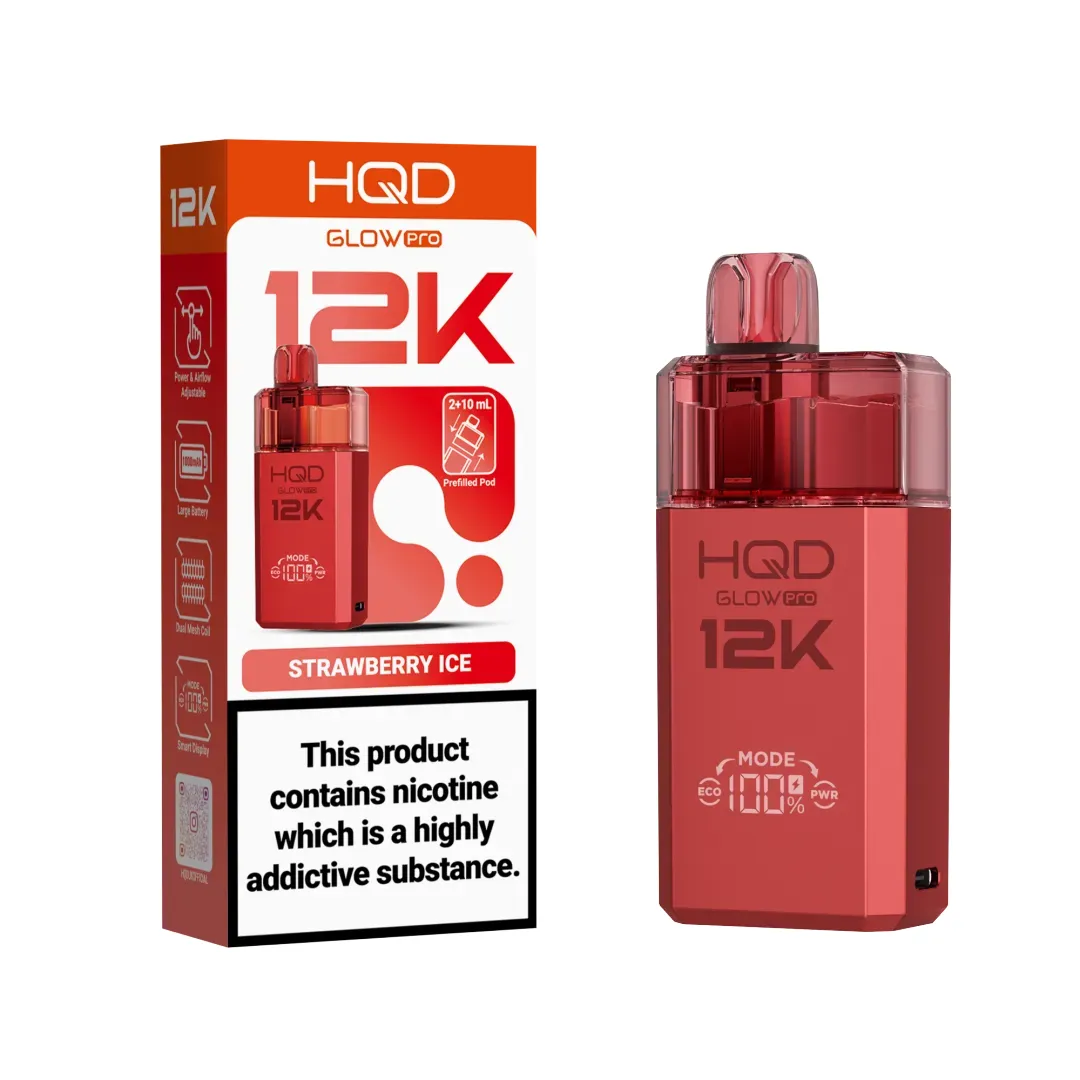 HQD Glow Pro 12K Puffs Prefilled Pod Kit
