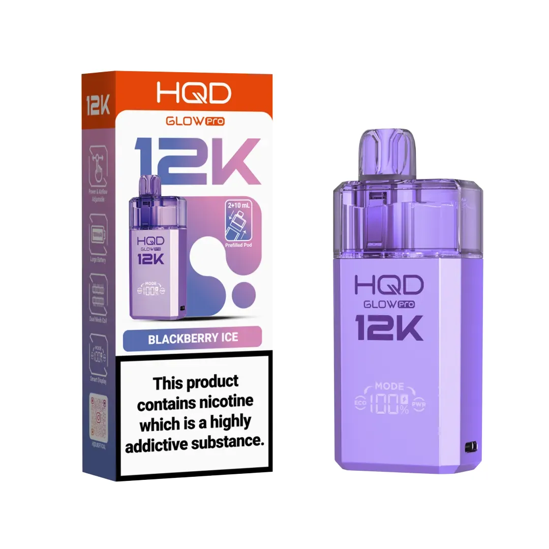 HQD Glow Pro 12K Puffs Prefilled Pod Kit