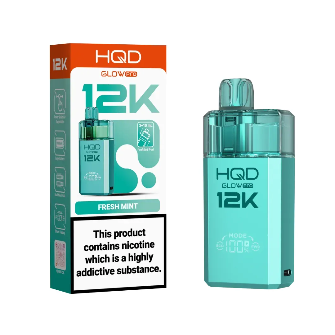 HQD Glow Pro 12K Puffs Prefilled Pod Kit