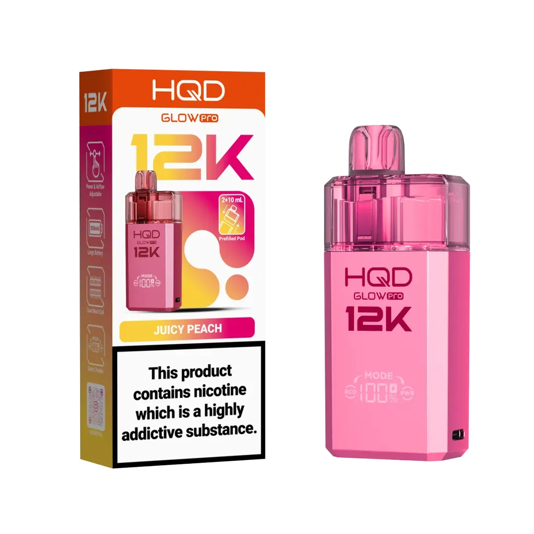 HQD Glow Pro 12K Puffs Prefilled Pod Kit