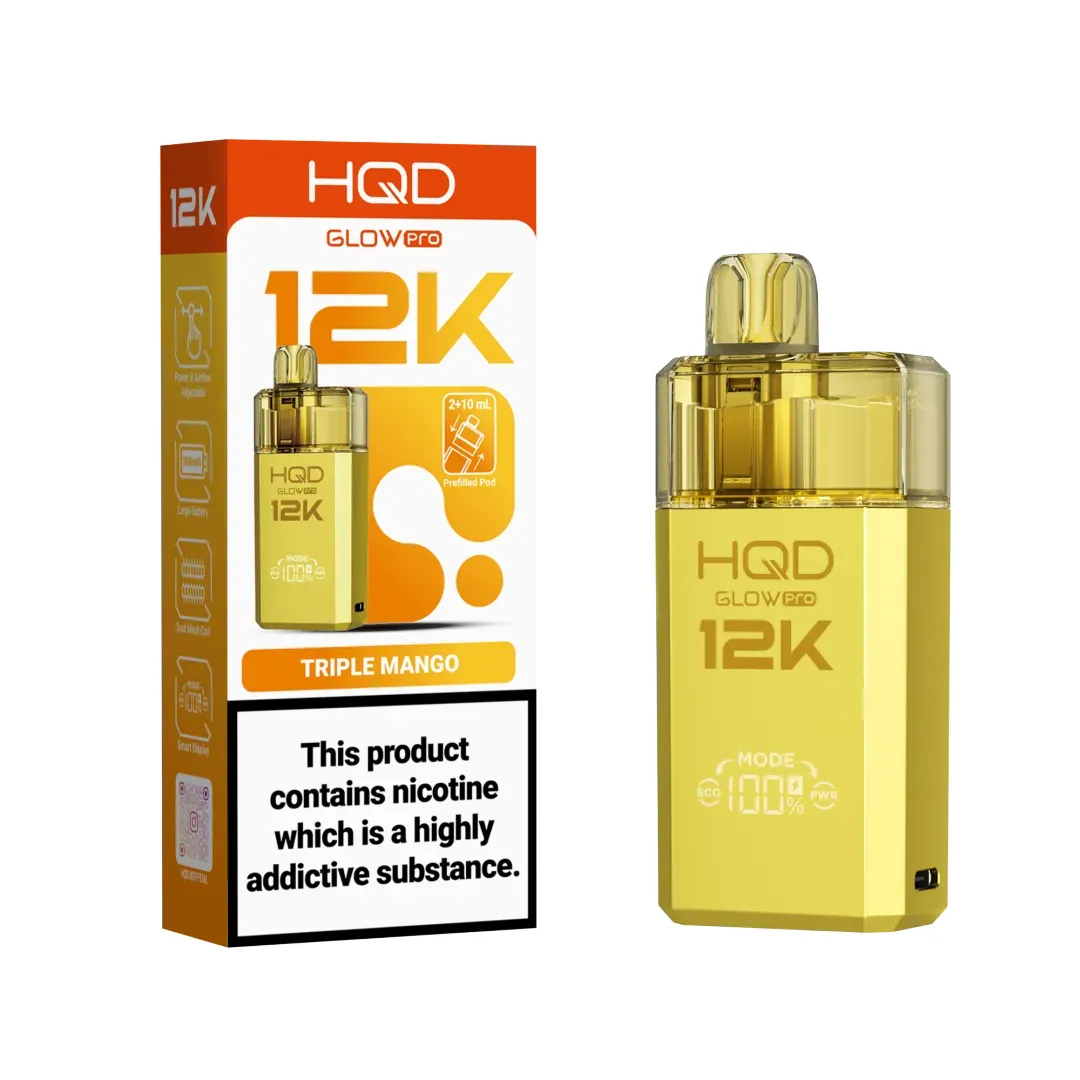 HQD Glow Pro 12K Puffs Prefilled Pod Kit