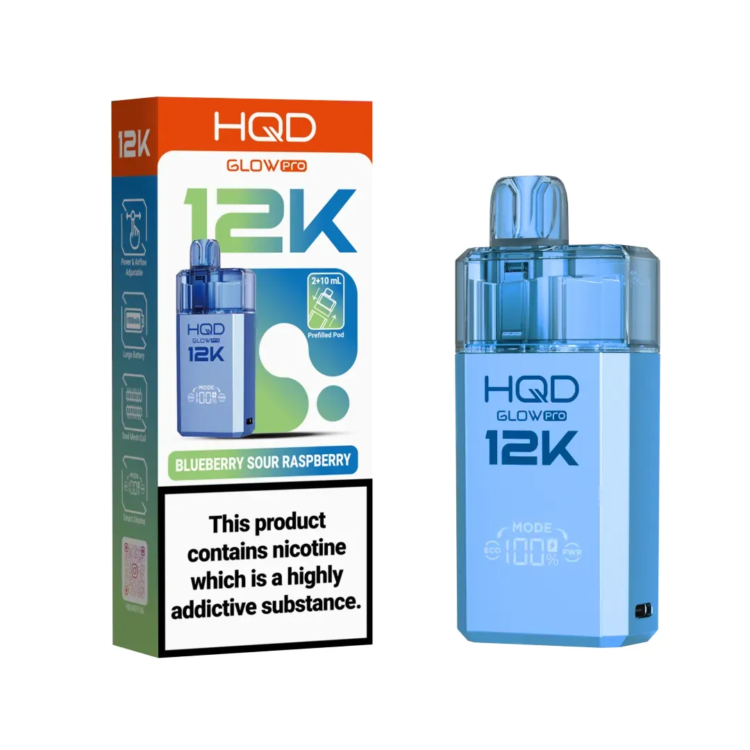 HQD Glow Pro 12K Puffs Prefilled Pod Kit