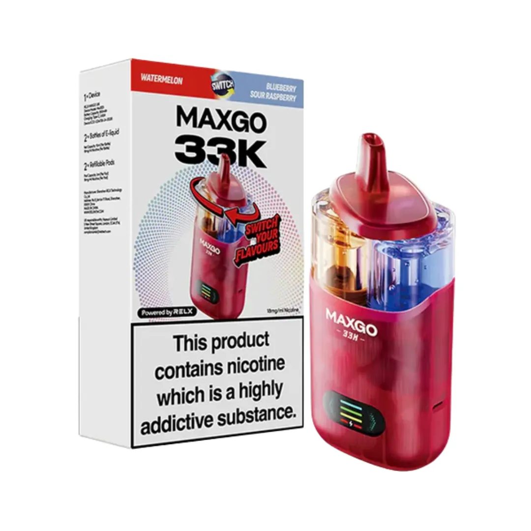 Pre Order: RELX Maxgo Combo 33K Puffs Prefilled Vape Kit