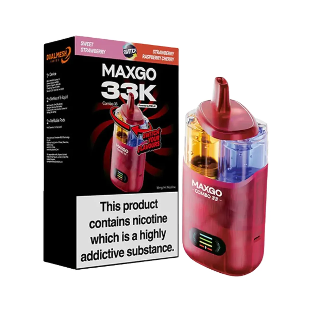 Pre Order: RELX Maxgo Combo 33K Puffs Prefilled Vape Kit