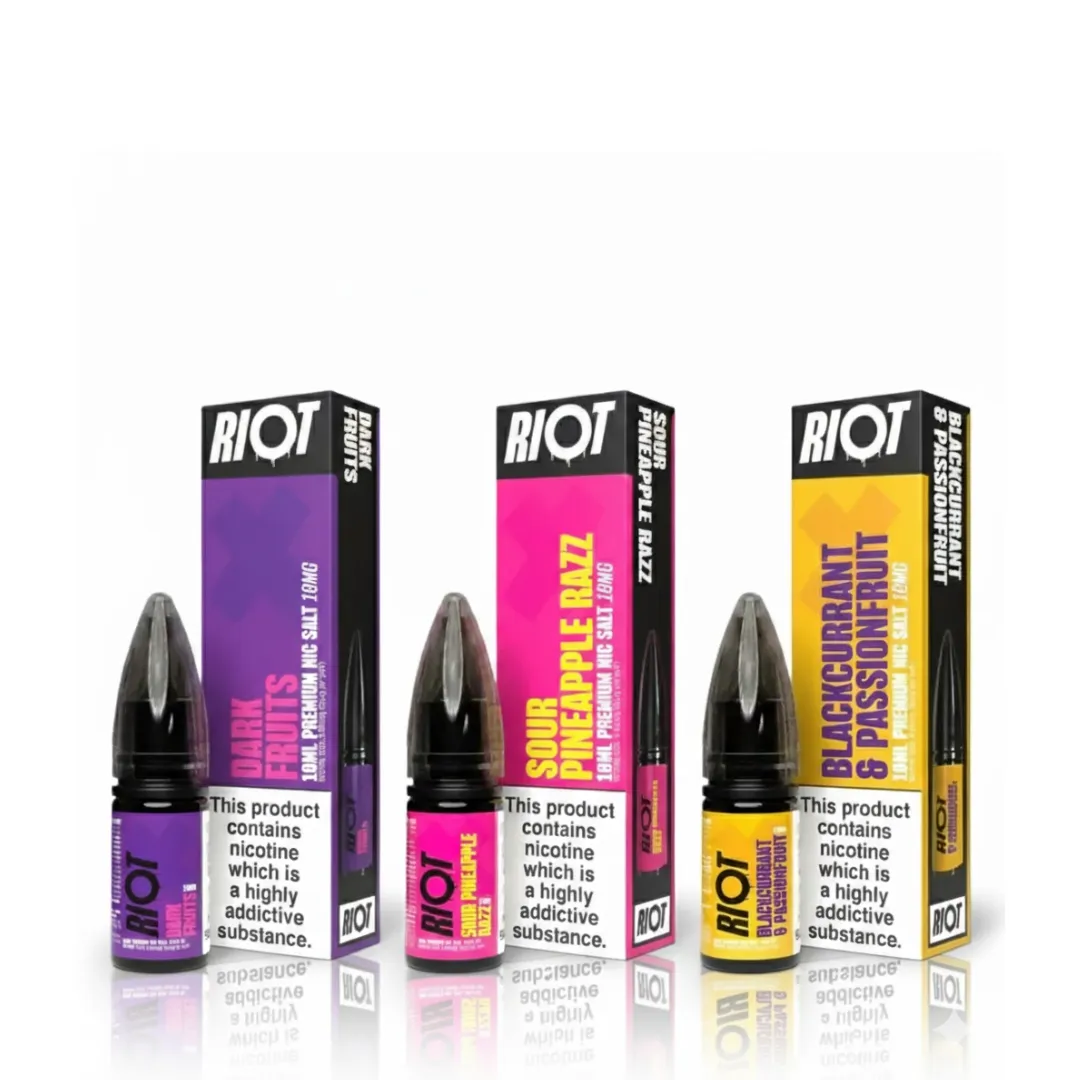 Riot X Nic Salts E Liquids