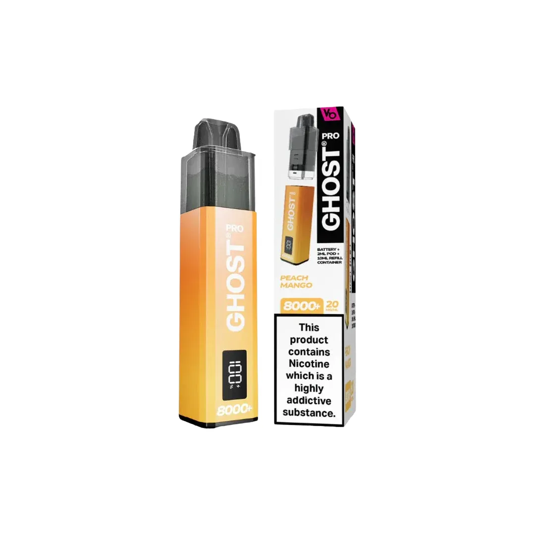 Vapes Bars Ghost Pro 8000 Puffs Prefilled Vape Kit