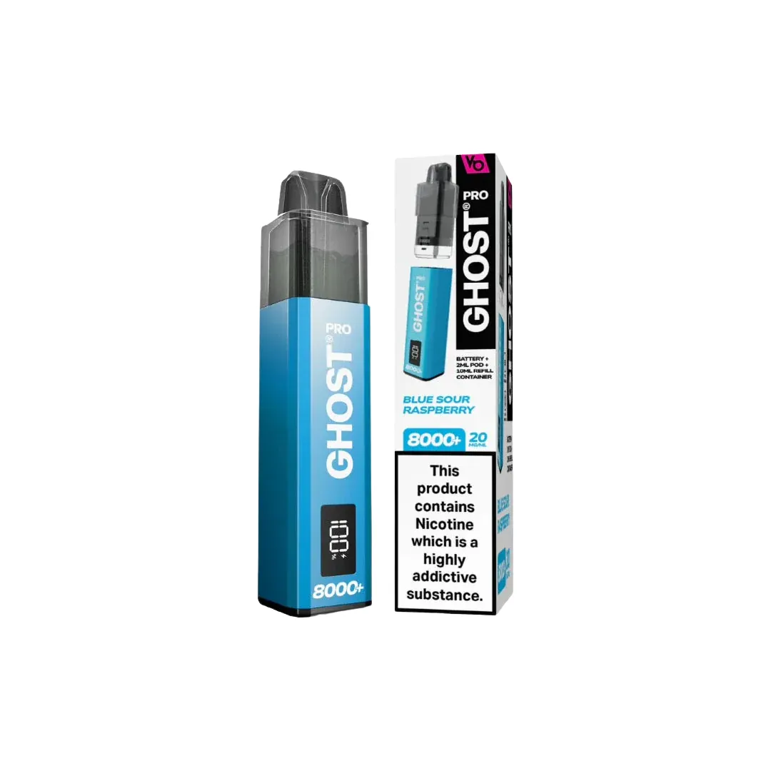 Vapes Bars Ghost Pro 8000 Puffs Prefilled Vape Kit