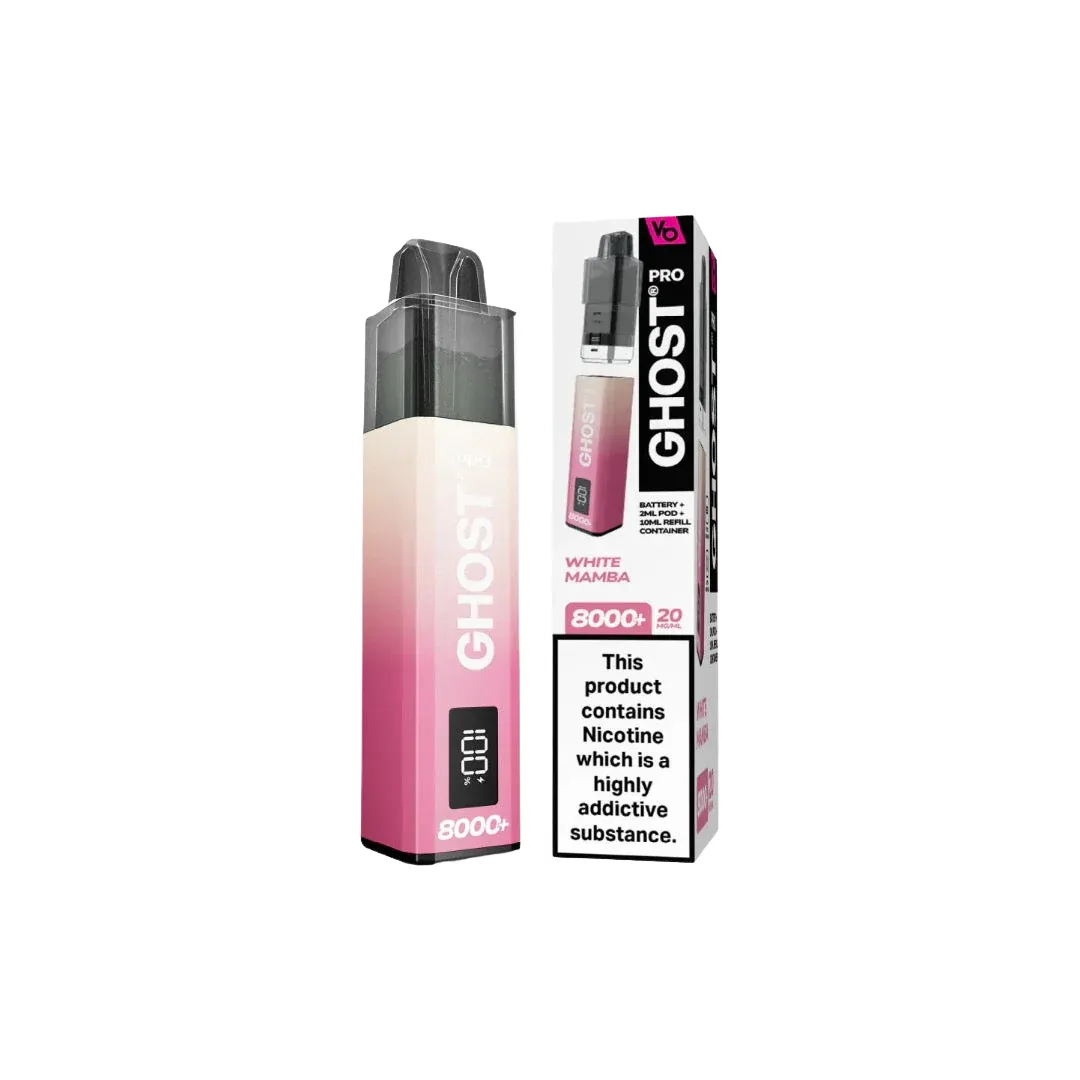 Vapes Bars Ghost Pro 8000 Puffs Prefilled Vape Kit