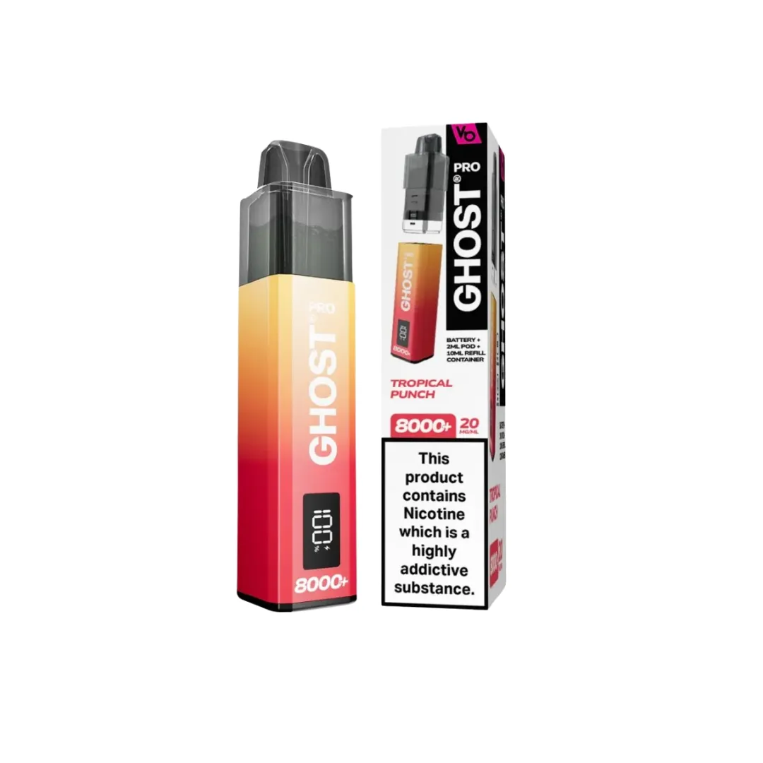 Vapes Bars Ghost Pro 8000 Prefilled Pods