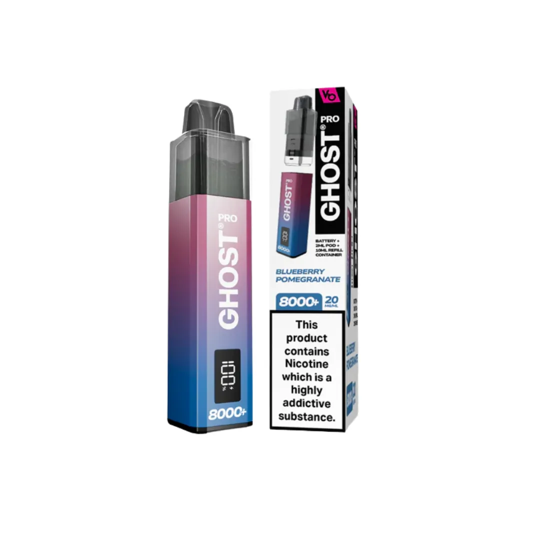 Vapes Bars Ghost Pro 8000 Prefilled Pods