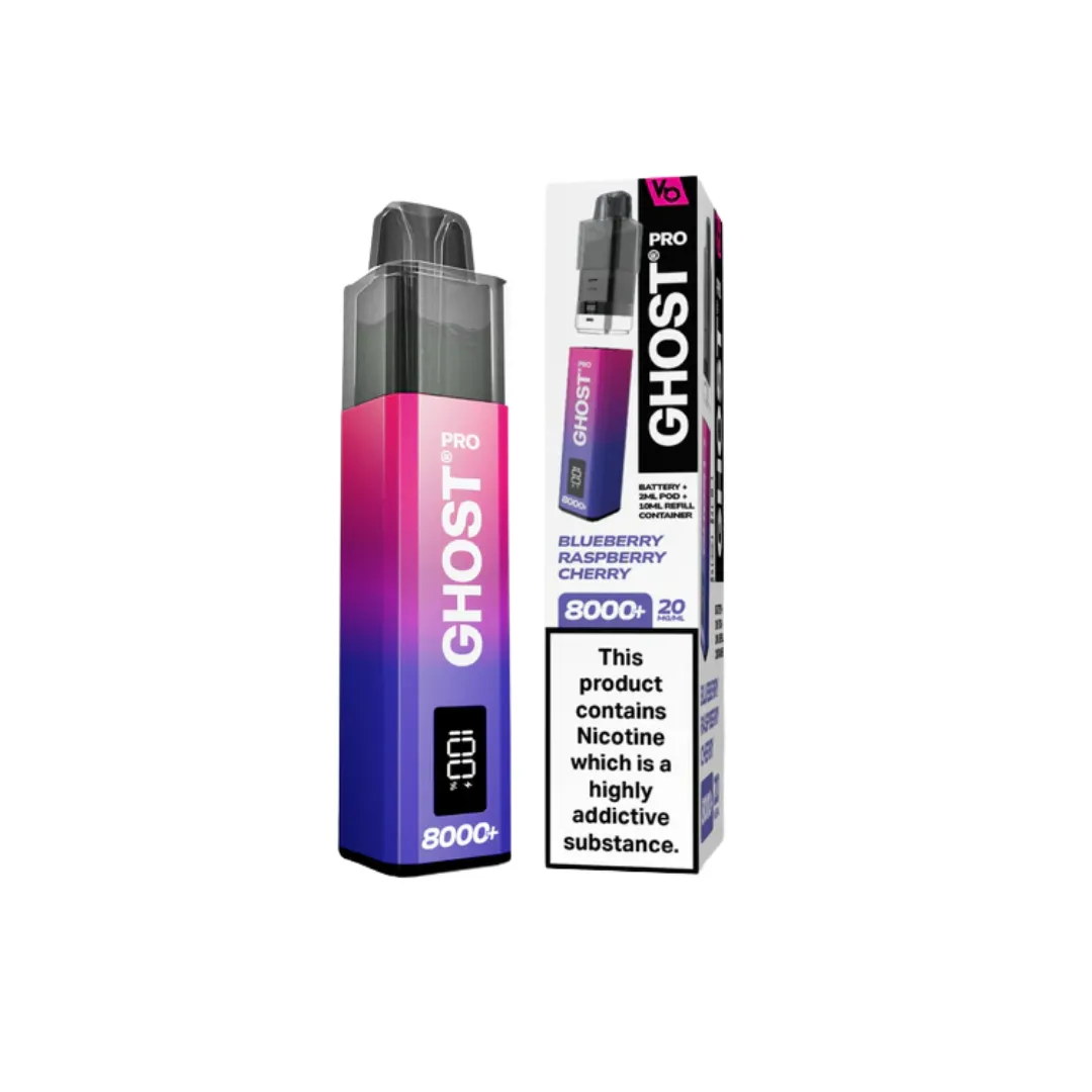Vapes Bars Ghost Pro 8000 Prefilled Pods